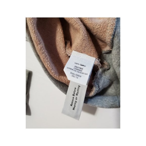 J. Crew French Terry Sweatshirt Gray & White Damask Medallion Print - Size XS - Picture 6 of 7